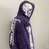 Hearujoy  Y2k red bulk items wholesale lots clothes Women Gothic zipper hoodie Sweatshirt women and men  bulk items wholesale lots tops